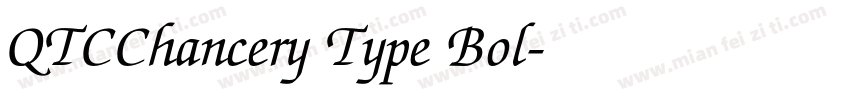 QTCChancery Type Bol字体转换